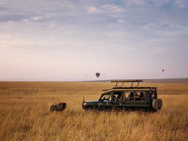 Private game drive luxury safari Kenya Masai Mara