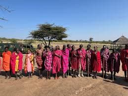 Family at Maasai village visit Kenya safari cultural